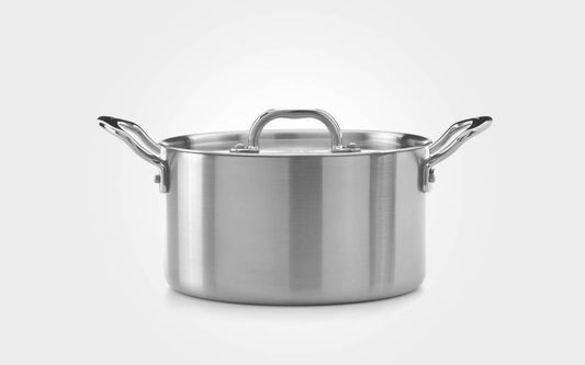 Samuel Grove Classic 26cm Triply Stainless Steel Casserole Pan with Lid